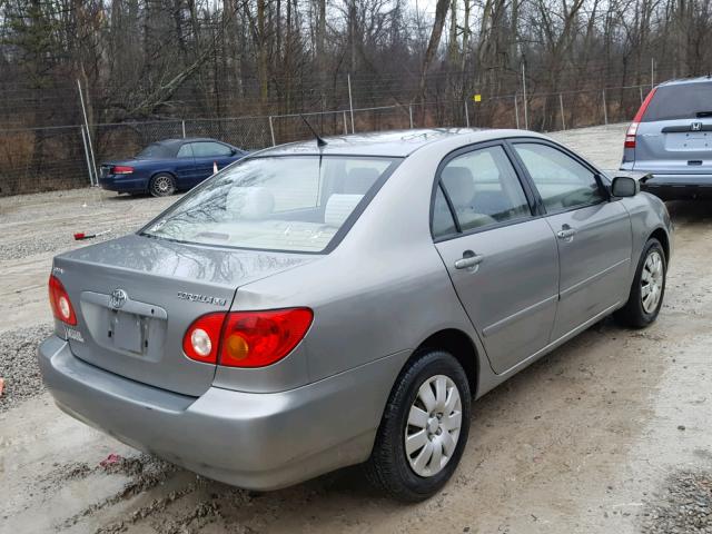 JTDBR32E832004430 - 2003 TOYOTA COROLLA CE GRAY photo 4