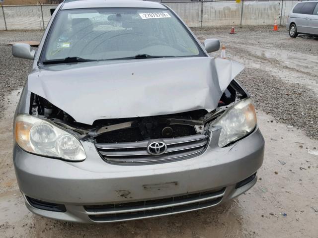 JTDBR32E832004430 - 2003 TOYOTA COROLLA CE GRAY photo 9