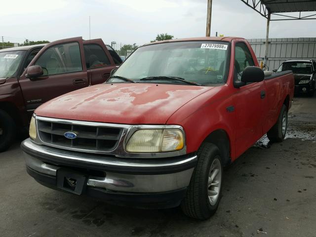 1FTDF1722VNA42886 - 1997 FORD F150 RED photo 2