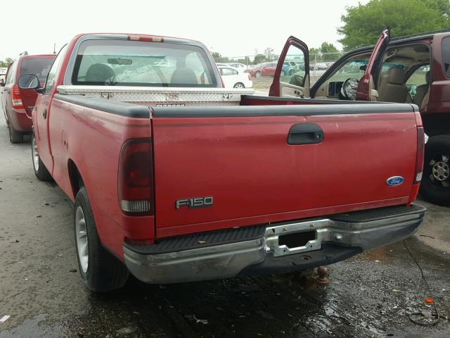 1FTDF1722VNA42886 - 1997 FORD F150 RED photo 3