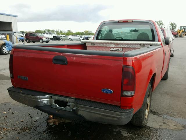 1FTDF1722VNA42886 - 1997 FORD F150 RED photo 4