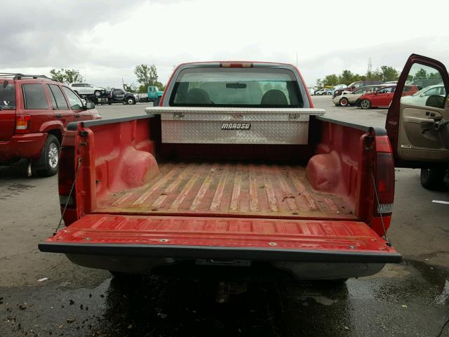 1FTDF1722VNA42886 - 1997 FORD F150 RED photo 6