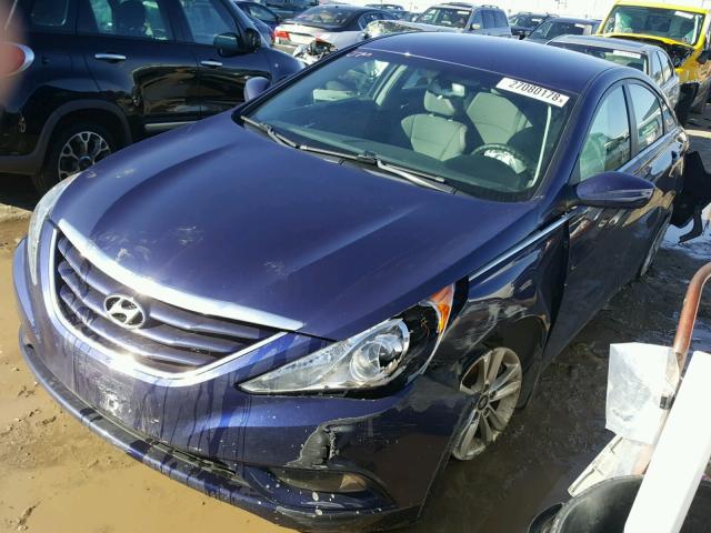 5NPEB4AC4DH530531 - 2013 HYUNDAI SONATA GLS BLUE photo 2