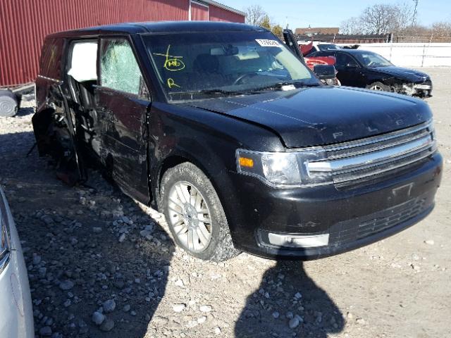 2FMHK6C84DBD19127 - 2013 FORD FLEX SEL BLACK photo 1