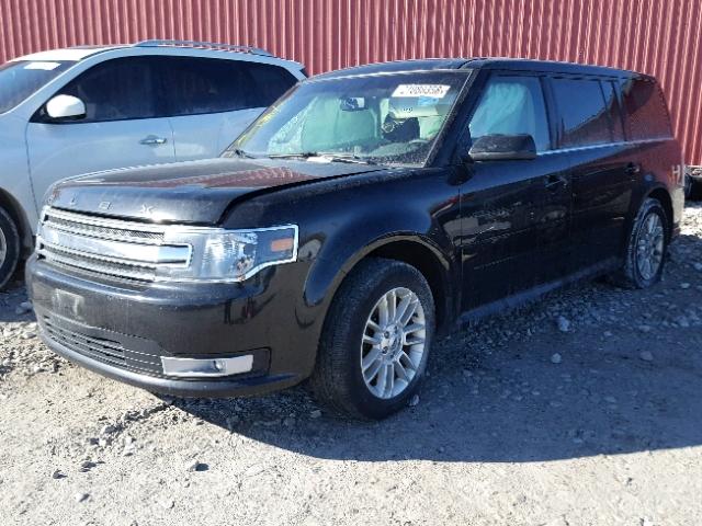 2FMHK6C84DBD19127 - 2013 FORD FLEX SEL BLACK photo 2