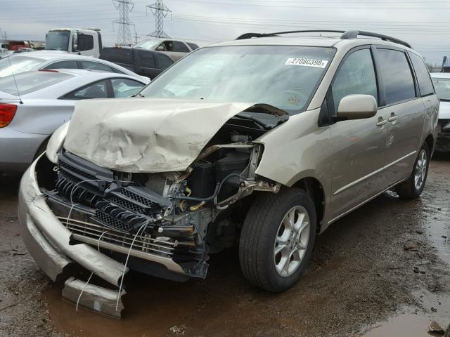 5TDZA22C45S261059 - 2005 TOYOTA SIENNA XLE BEIGE photo 2