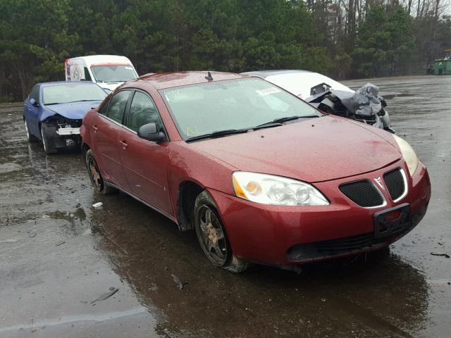 1G2ZG57B794125109 - 2009 PONTIAC G6 MAROON photo 1