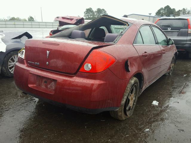 1G2ZG57B794125109 - 2009 PONTIAC G6 MAROON photo 4