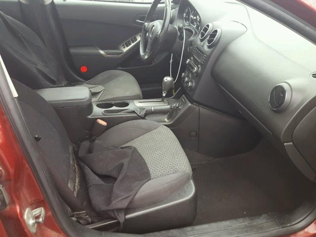 1G2ZG57B794125109 - 2009 PONTIAC G6 MAROON photo 5
