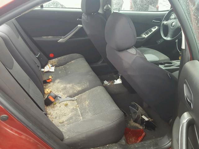 1G2ZG57B794125109 - 2009 PONTIAC G6 MAROON photo 6