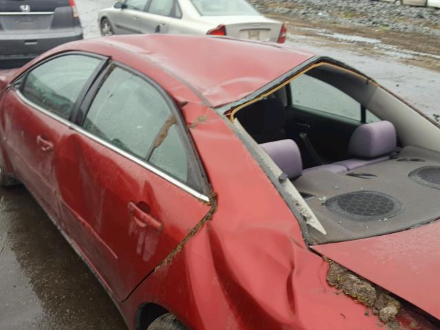 1G2ZG57B794125109 - 2009 PONTIAC G6 MAROON photo 9