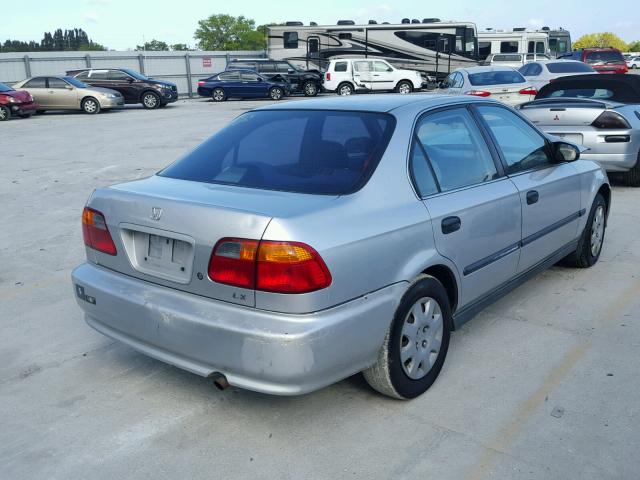 1HGEJ6675XL038800 - 1999 HONDA CIVIC LX SILVER photo 4