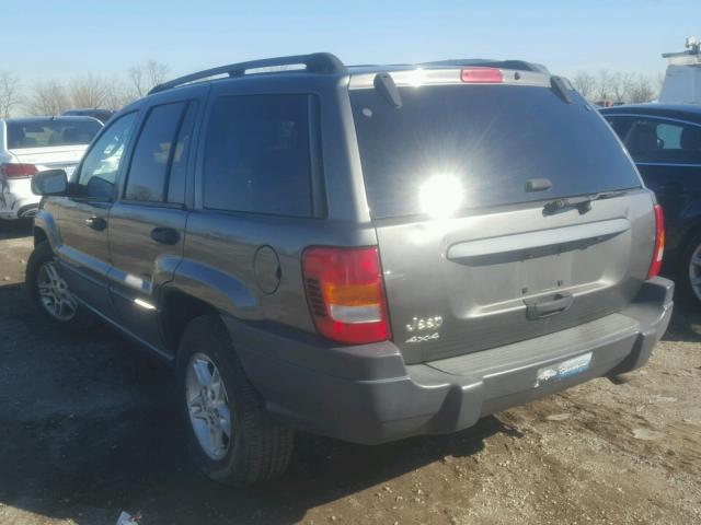 1J8GW48S74C164305 - 2004 JEEP GRAND CHER GRAY photo 3