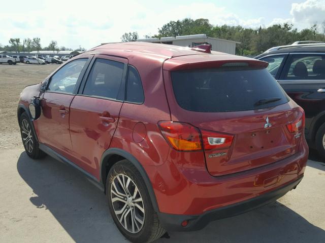 JA4AP3AU9HZ031851 - 2017 MITSUBISHI OUTLANDER RED photo 3