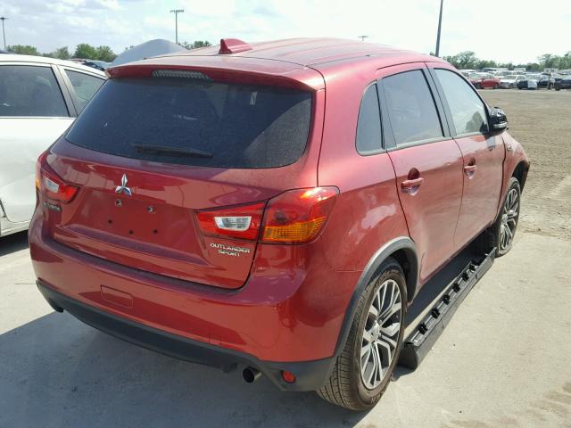 JA4AP3AU9HZ031851 - 2017 MITSUBISHI OUTLANDER RED photo 4