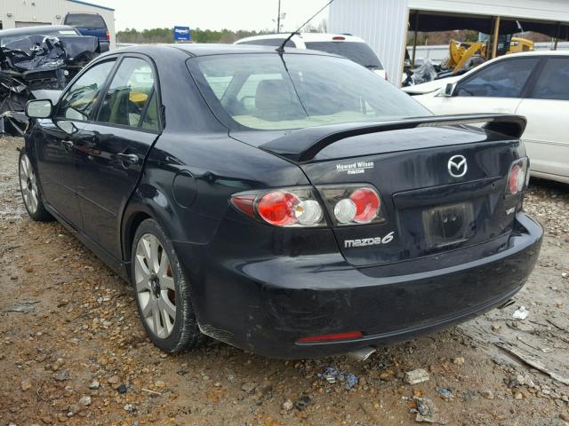 1YVHP80D765M22224 - 2006 MAZDA 6 S BLACK photo 3