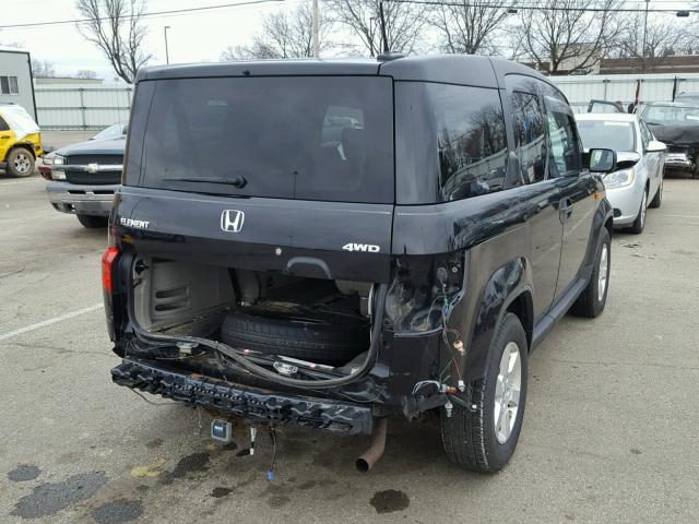 5J6YH2H73BL006251 - 2011 HONDA ELEMENT EX BLACK photo 4