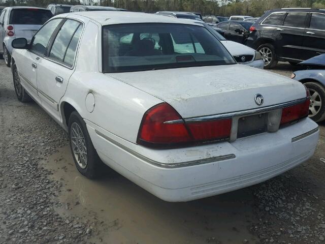 2MEFM74W3XX665135 - 1999 MERCURY GRAND MARQ WHITE photo 3