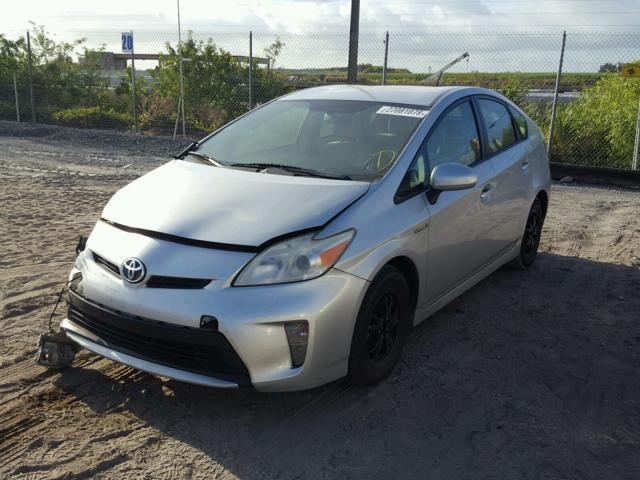 JTDKN3DU6C1515379 - 2012 TOYOTA PRIUS GRAY photo 2