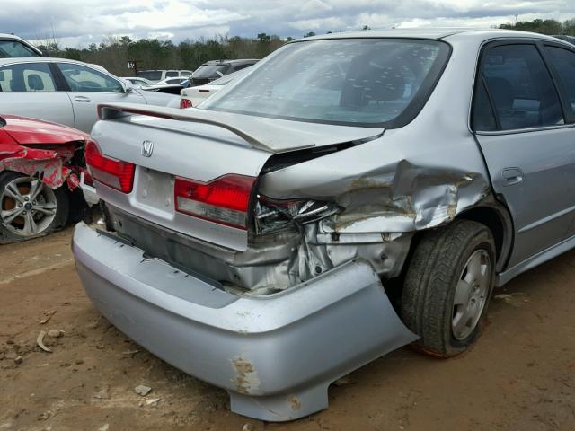 1HGCG16581A005400 - 2001 HONDA ACCORD EX SILVER photo 9