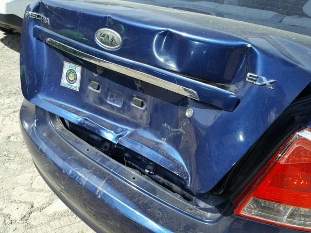 KNAFE121285545362 - 2008 KIA SPECTRA EX BLUE photo 9