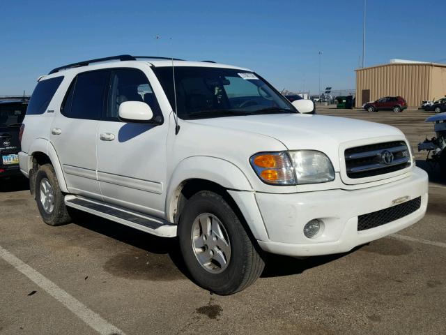 5TDZT38AX2S105612 - 2002 TOYOTA SEQUOIA LI WHITE photo 1