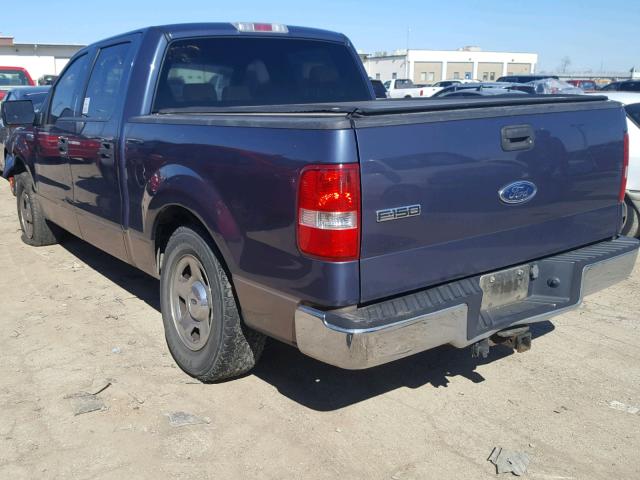 1FTPW12535KF05182 - 2005 FORD F150 SUPER BLUE photo 3