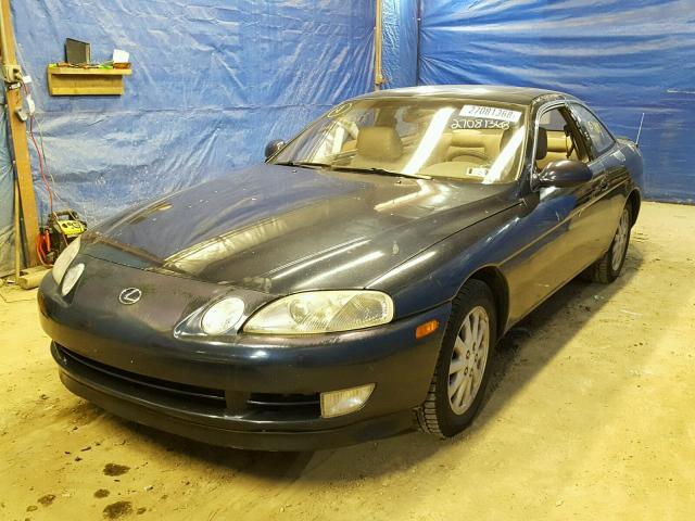 JT8UZ30C3P0028175 - 1993 LEXUS SC 400 BLUE photo 2