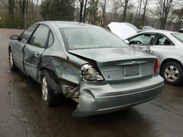 1FAFP56U76A222265 - 2006 FORD TAURUS SEL GREEN photo 3