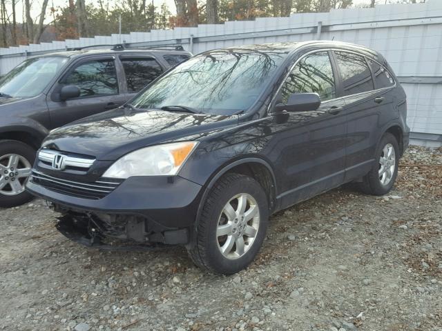 JHLRE48508C055691 - 2008 HONDA CR-V EX BLACK photo 2