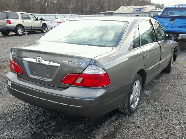 4T1BF28B13U337908 - 2003 TOYOTA AVALON XL SILVER photo 4