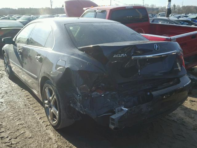 JH4KB16628C000093 - 2008 ACURA RL BLACK photo 3