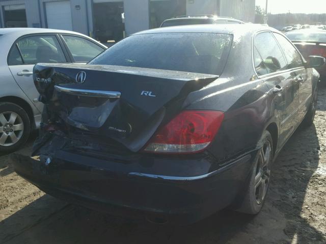 JH4KB16628C000093 - 2008 ACURA RL შავი ფოტო 4