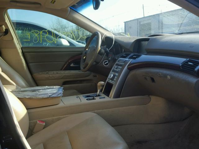 JH4KB16628C000093 - 2008 ACURA RL BLACK photo 5