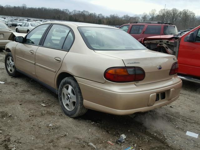 1G1ND52JX2M625457 - 2002 CHEVROLET MALIBU BEIGE photo 3