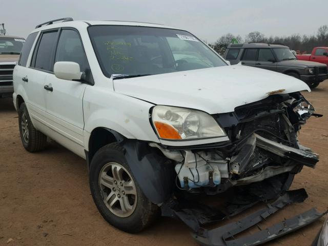 5FNYF18545B068527 - 2005 HONDA PILOT EXL WHITE photo 1