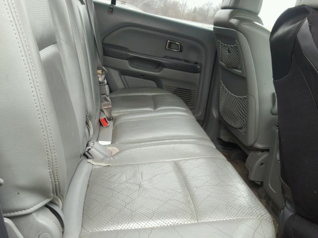 5FNYF18545B068527 - 2005 HONDA PILOT EXL WHITE photo 6