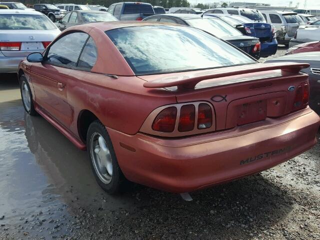 1FAFP4041WF156821 - 1998 FORD MUSTANG RED photo 3