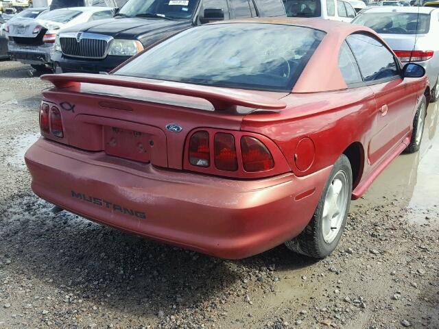 1FAFP4041WF156821 - 1998 FORD MUSTANG RED photo 4