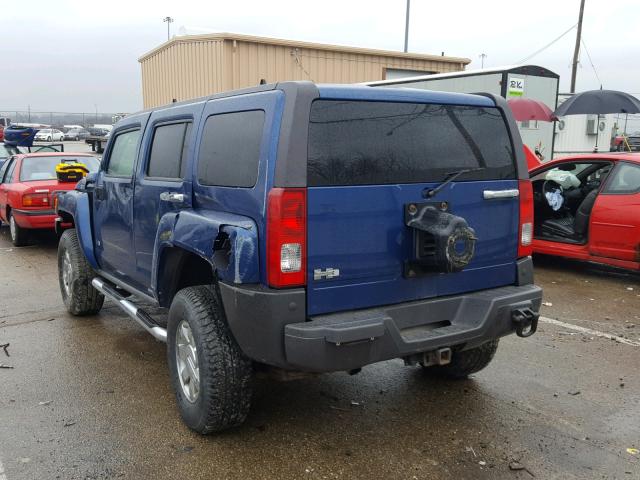 5GTDN136468254337 - 2006 HUMMER H3 BLUE photo 3