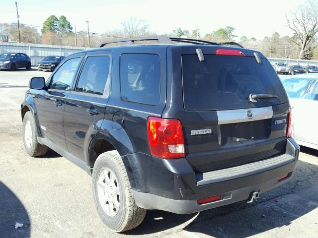 4F2CZ06158KM25703 - 2008 MAZDA TRIBUTE S BLACK photo 3