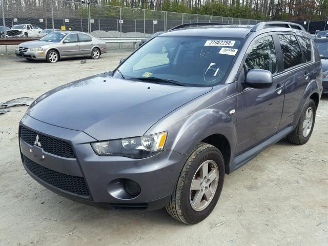 JA4AS2AW9AZ001801 - 2010 MITSUBISHI OUTLANDER GRAY photo 2