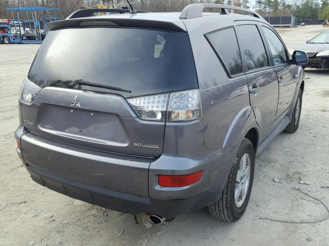 JA4AS2AW9AZ001801 - 2010 MITSUBISHI OUTLANDER GRAY photo 4