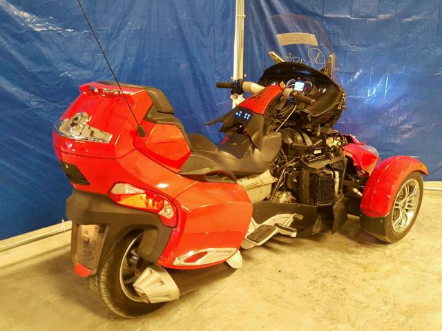 2BXJBHC14BV000052 - 2011 CAN-AM SPYDER ROA RED photo 4