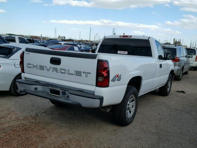 1GCEK14X65Z326420 - 2005 CHEVROLET SILVERADO WHITE photo 4