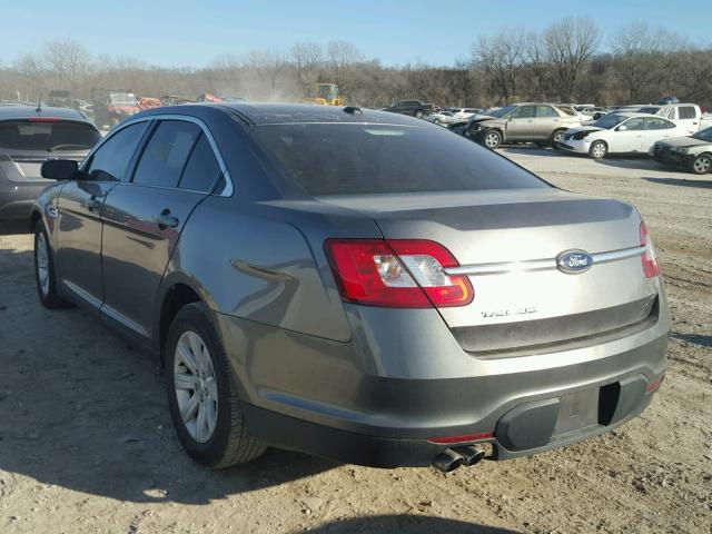 1FAHP2DW0BG135195 - 2011 FORD TAURUS SE GRAY photo 3