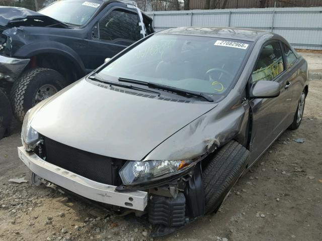 2HGFG12626H517433 - 2006 HONDA CIVIC LX GRAY photo 2