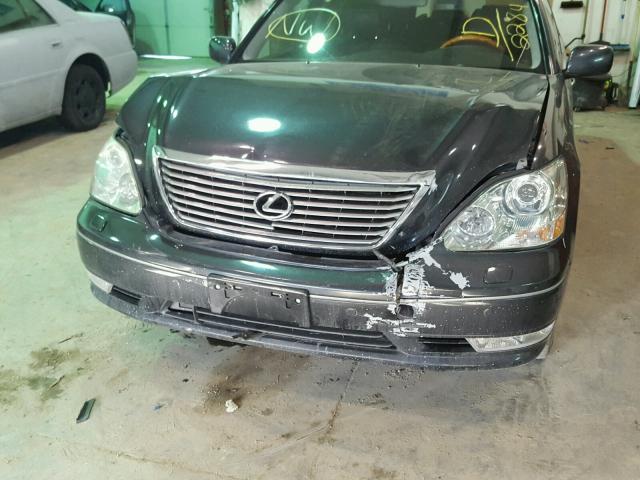 JTHBN36F440172284 - 2004 LEXUS LS 430 BLACK photo 9