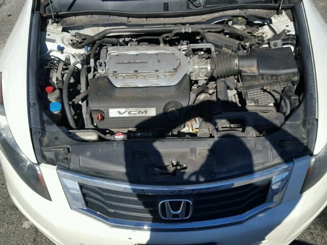 1HGCP36869A023993 - 2009 HONDA ACCORD EXL WHITE photo 7