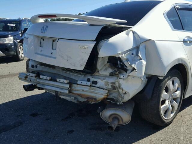 1HGCP36869A023993 - 2009 HONDA ACCORD EXL WHITE photo 9